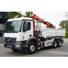 ELADVA! Mercedes-Benz Arocs 2636 6x4 (Fassi daru + 3 oldalra billenős plató) tehergépjármű 16/24