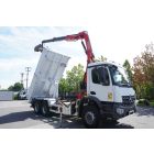 ELADVA! Mercedes-Benz Arocs 2636 6x4 (Fassi daru + 3 oldalra billenős plató) tehergépjármű 16/24