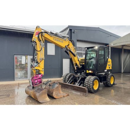 Yanmar B95W gumikerekes kotró (Powertilt!) 8/17