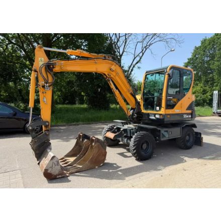Hyundai 55 W gumikerekes kotró 8/3
