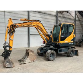 ELADVA! Hyundai R55 W-9A gumikerekes kotró 8/30