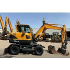 Hyundai 55 W gumikerekes kotró 8/3