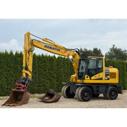 Komatsu PW160-11 gumikerekes kotró (+Rototilt!) 8/43