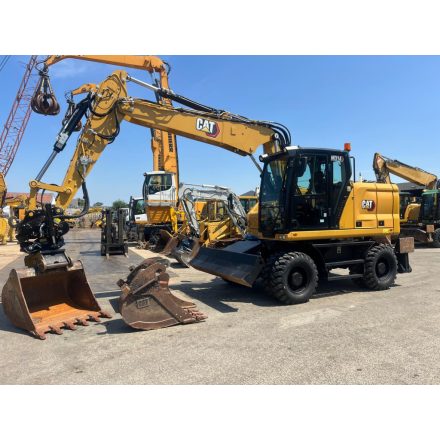 ELADVA! Caterpillar M314 gumikerekes kotró (+Rototilt! +Kanál csomag!) 8/8